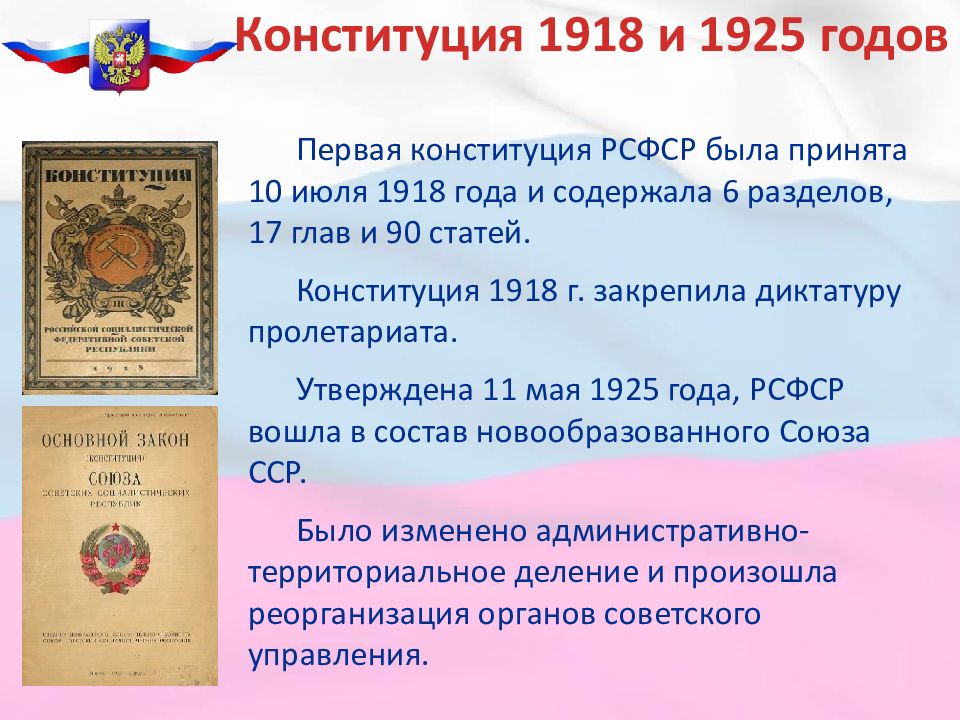 Презентация конституция 1918 года