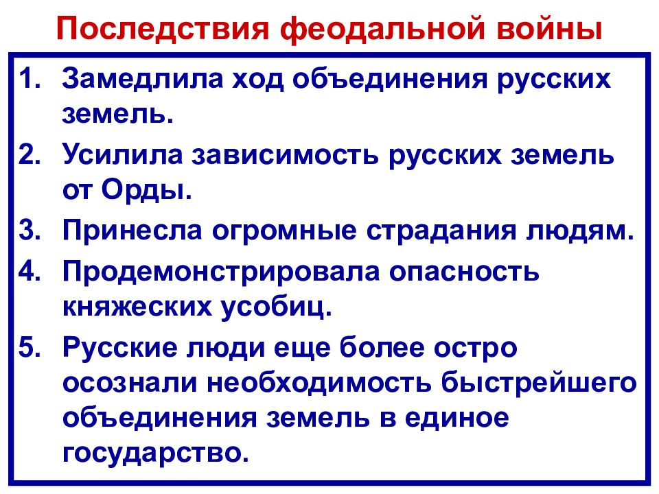 Русские земли в конце xiv первой половине xv в 6 класс презентация