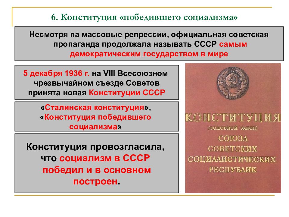 Политическая система ссср в 30 е годы презентация