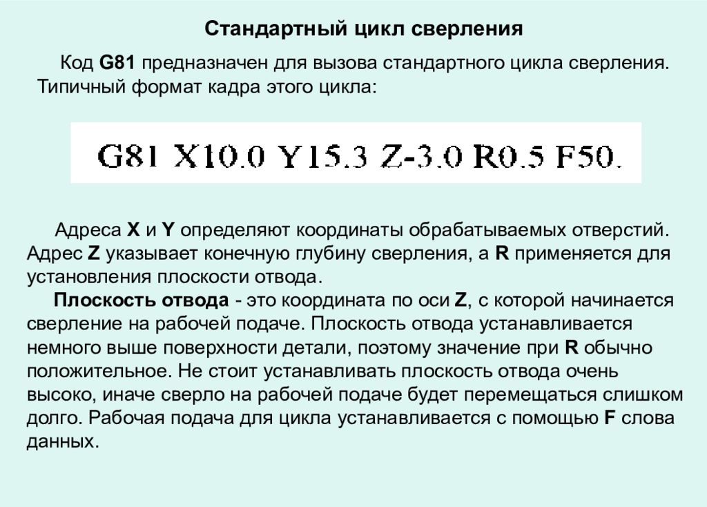 Постоянный цикл. G81 цикл сверления. Программирование станков с ЧПУ цикл сверления g83. Цикл сверления g83 Фанук. G83 код ЧПУ.