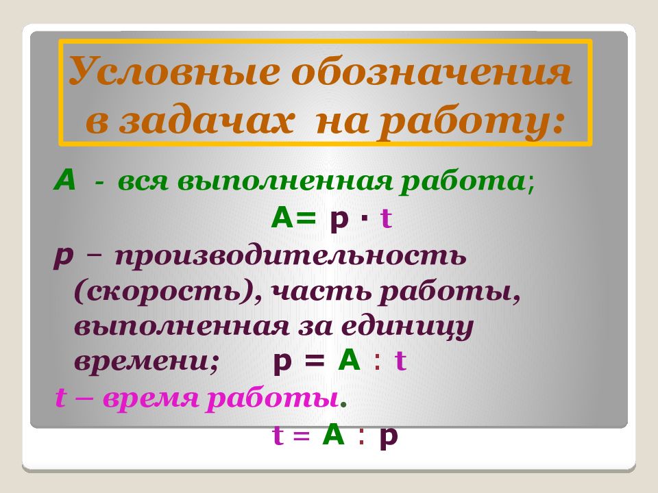 Презентация на задачи на совместную работу 5 класс с