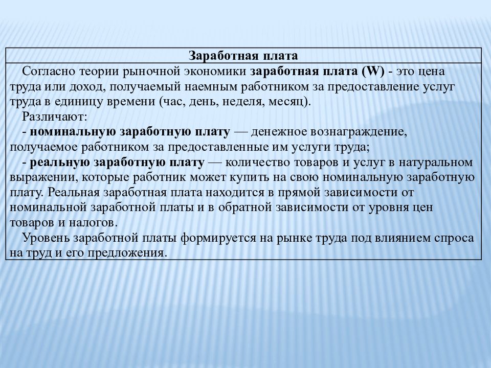 Рынки факторов производства и распределение доходов презентация 10 класс