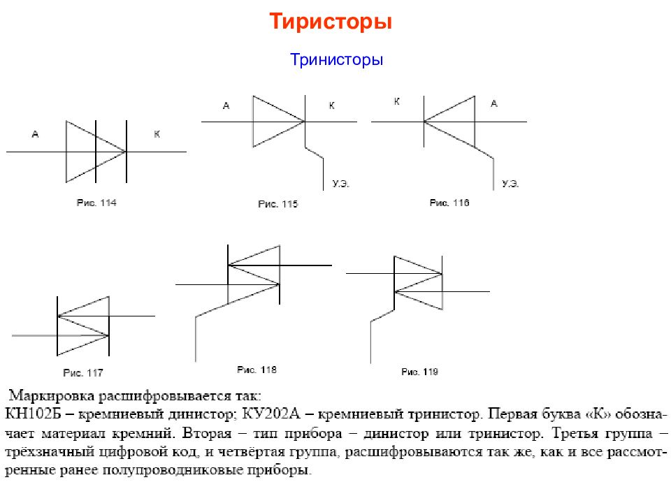 Тринистор на схеме