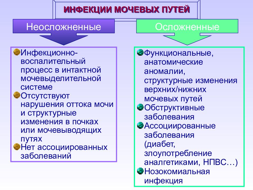 Инфекции мочевыводящих путей презентация