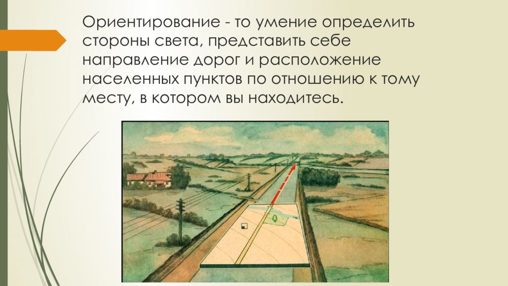 Как ориентироваться на дороге. Ориентиры на дороге. Ориентиры по дороге в школу. Как определить растительность по картине, аэрофотоснимку топог.