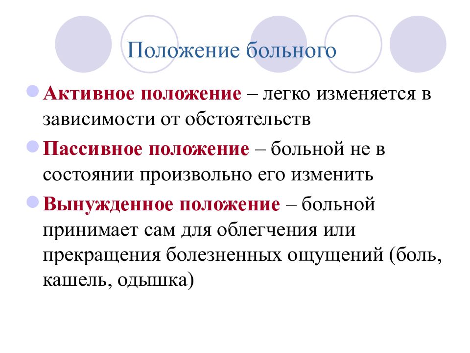 Субъективное и объективное обследование пациента