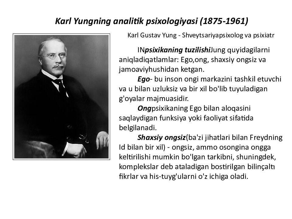 SHAXSIYAT NAZARIYALARI xorijiy