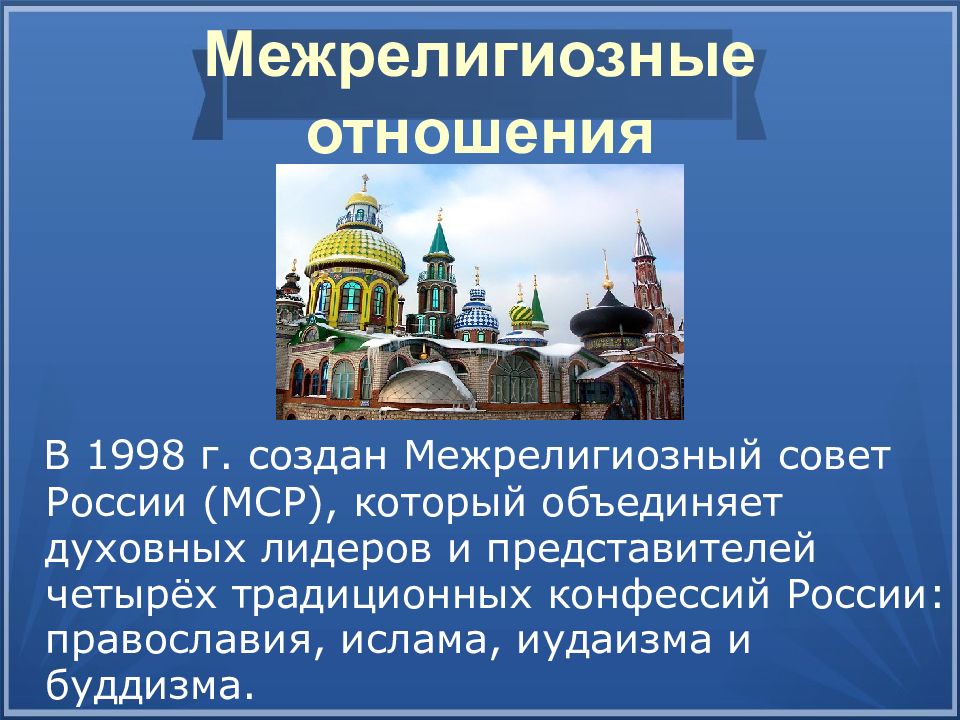 Конфессии в современной россии проект