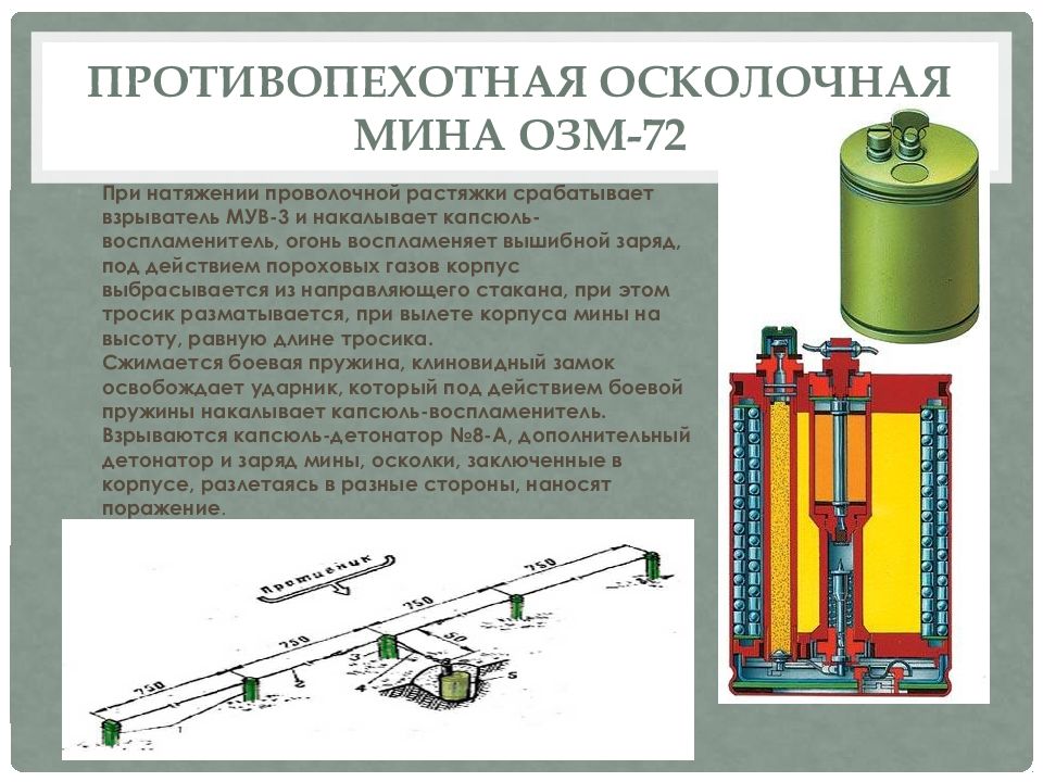 Презентация противопехотные мины