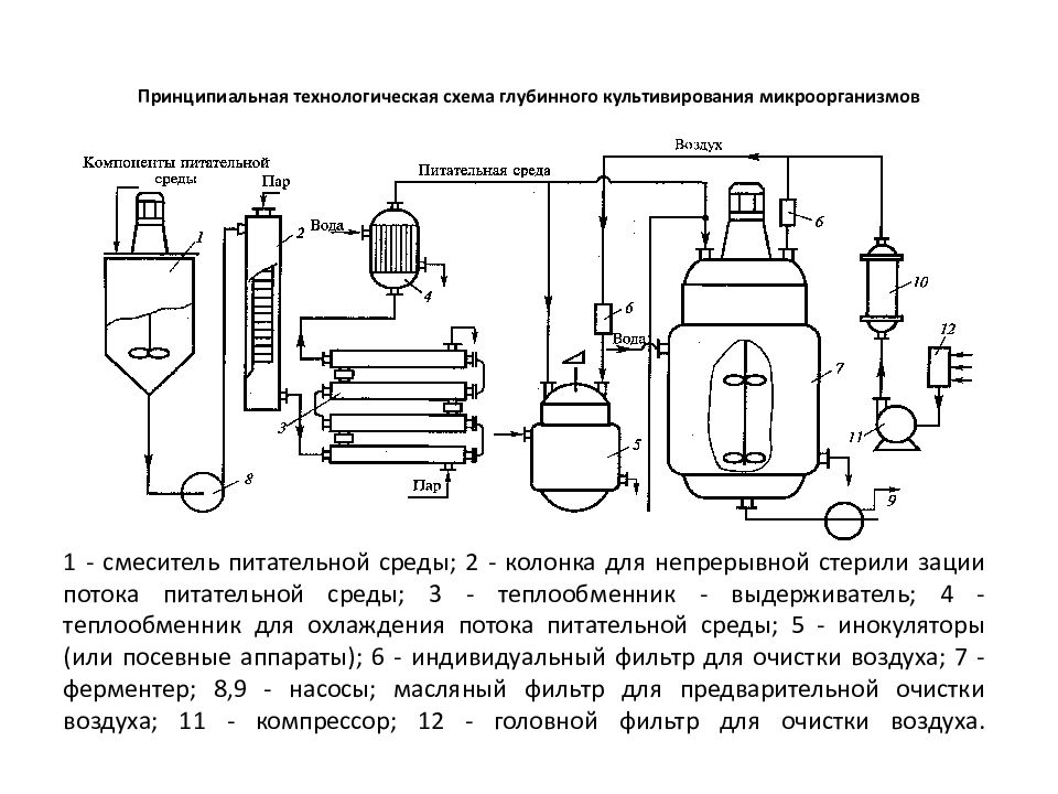 Технологическая схема производства лизина