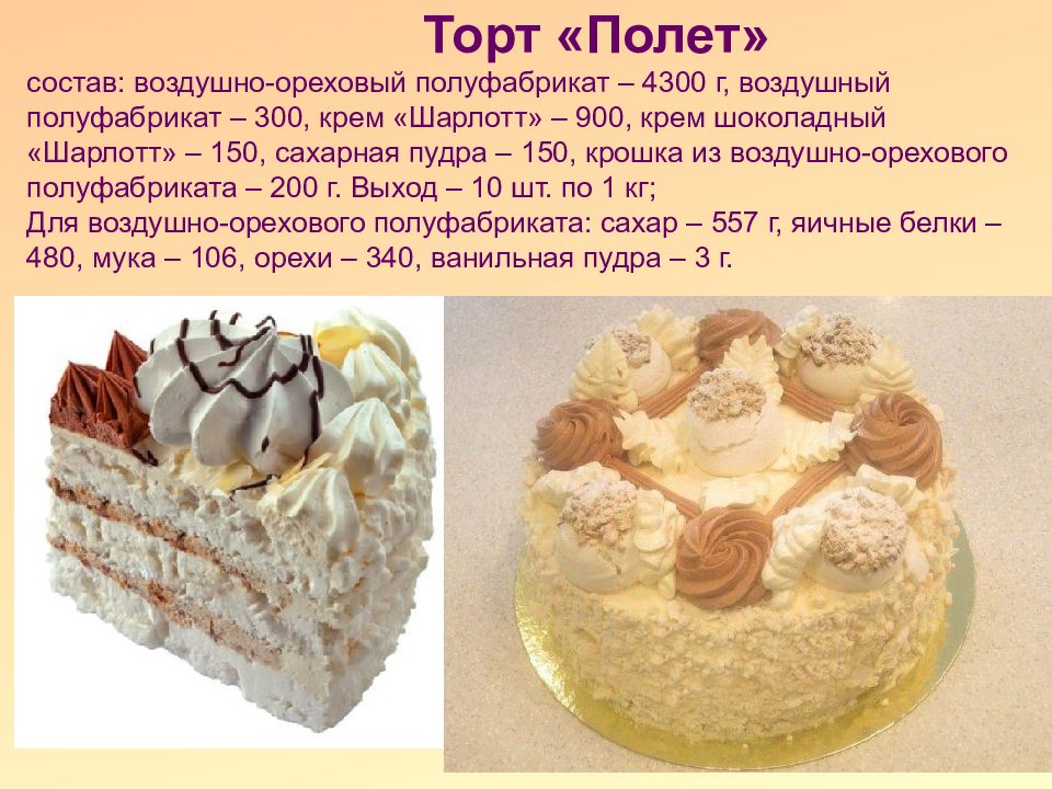 Творческий проект приготовление торта