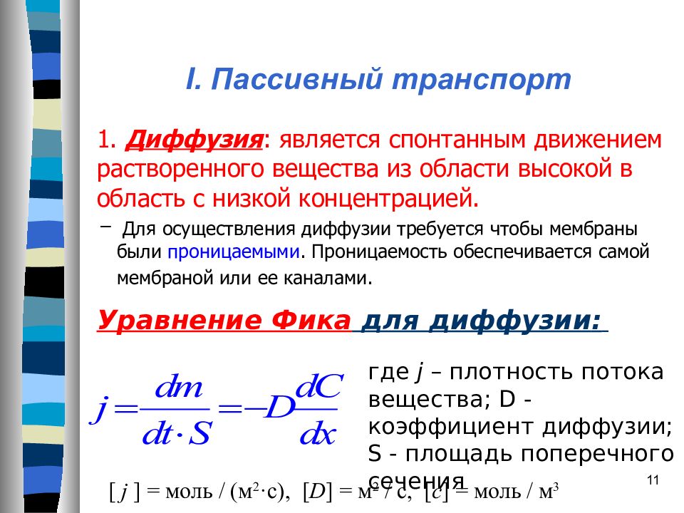 Происходит перенос вещества волной