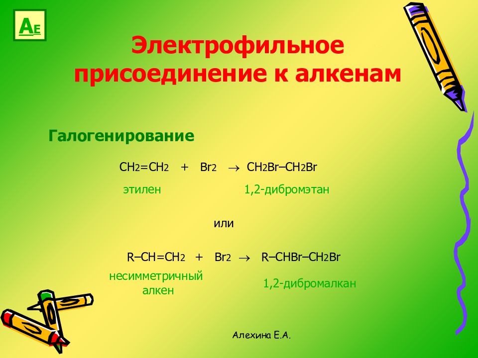 1 ch ch br2. Галогенирование ch2=Ch-Ch=ch2+br2. Ch2br-ch2br в Этилен. Ch2=ch2+br2 Этилен. Электрофильное присоединение галогенирование алкенов.