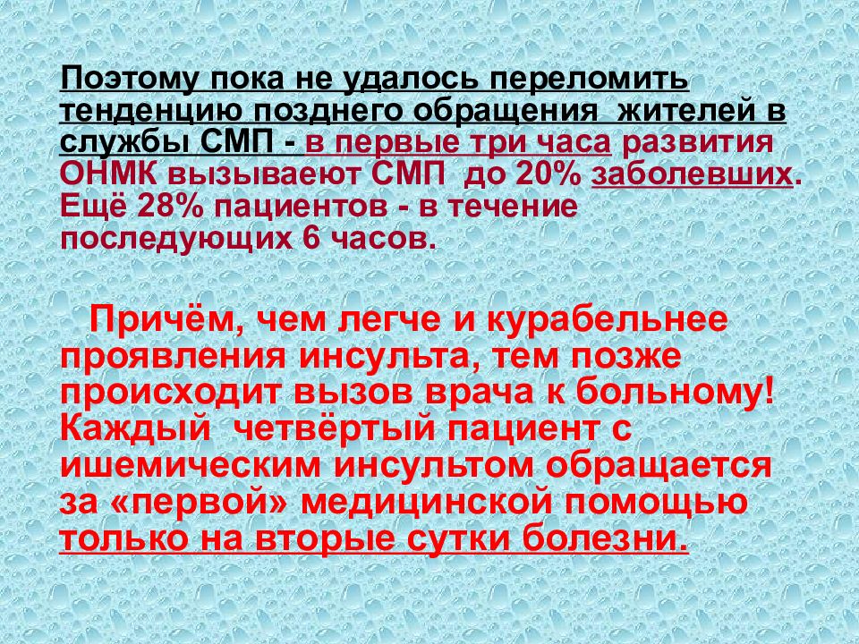 Острое нарушение мозгового кровообращения карта вызова смп