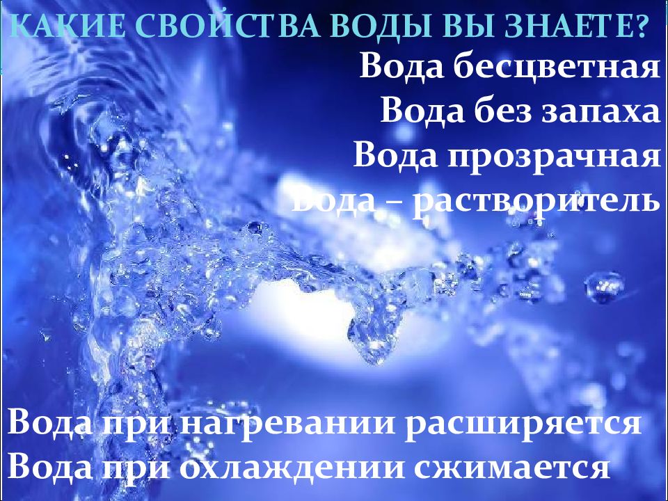 Вода знает ответ