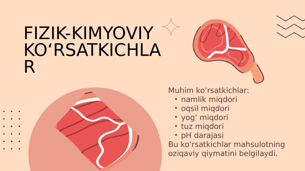 GO‘SHT KONSERVALARI SIFATI Meat is m ore than food—it’s craftsmanship