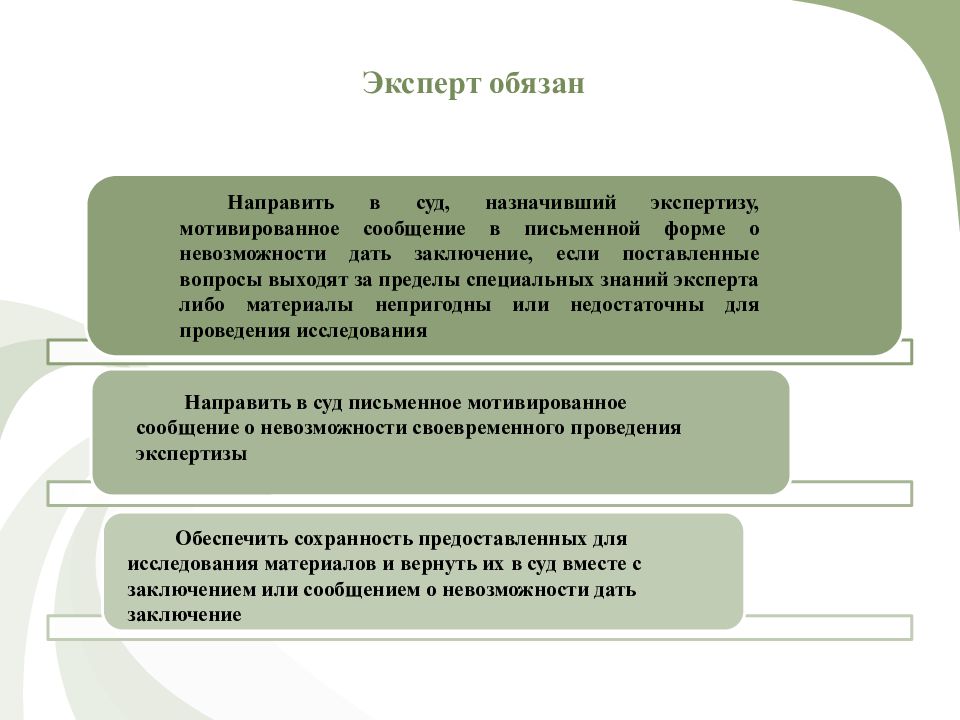 Признаки экспертизы. Заключение о невозможности проведения экспертизы. Мотивированное заключение Су. Заключение о невозможности дать заключение эксперта. Мотивированное сообщение эксперта.