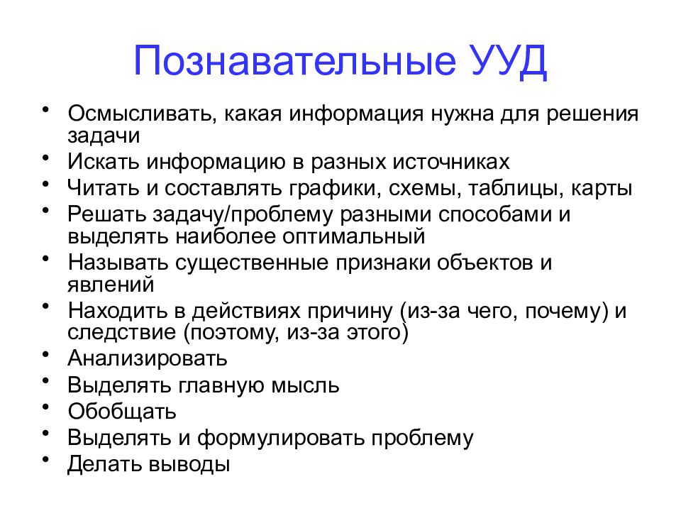 Задание поиск информации. Нужная информация. УУД осмыслить.