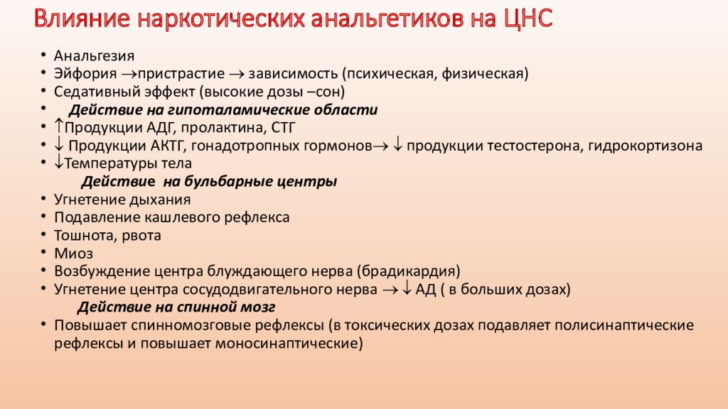 Анальгетики зависимость. Наркотические анальгетики влияние. Наркотические анальгетики, влияющие на ЦНС. Ненаркотические анальгетики влияние на ЦНС. Влияние наркотиков на ЦНС.