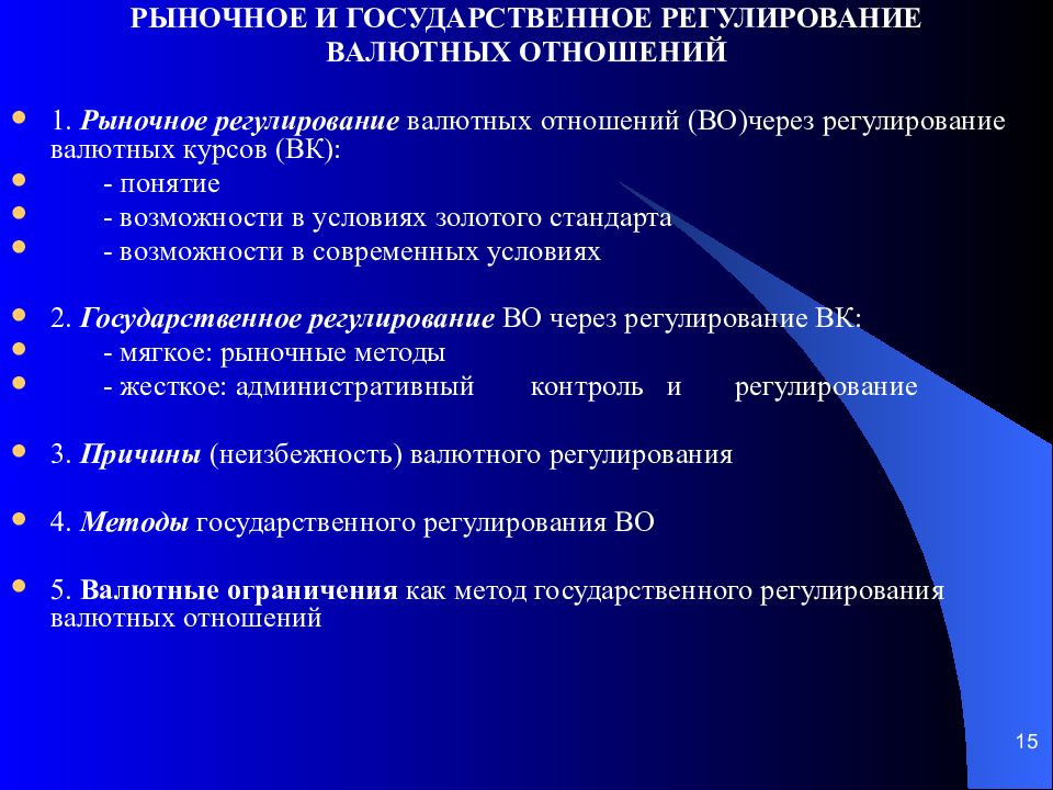 Регулирование валютных отношений. Международные валютные отношения. Формы валютных отношений. Форма организации валютной системы. Механизмы регулирования валюты.