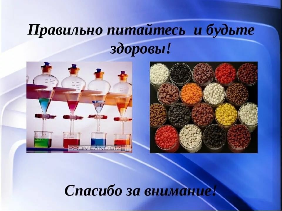 Добавки красители и консерванты в пищевых продуктах презентация