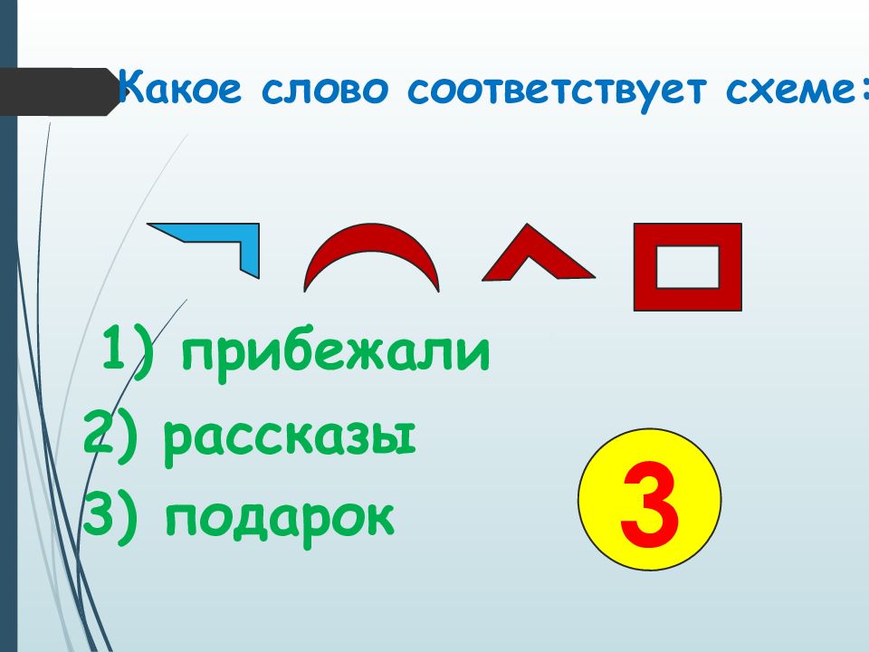 Отметь слово которое соответствует схеме ручей птицы волк