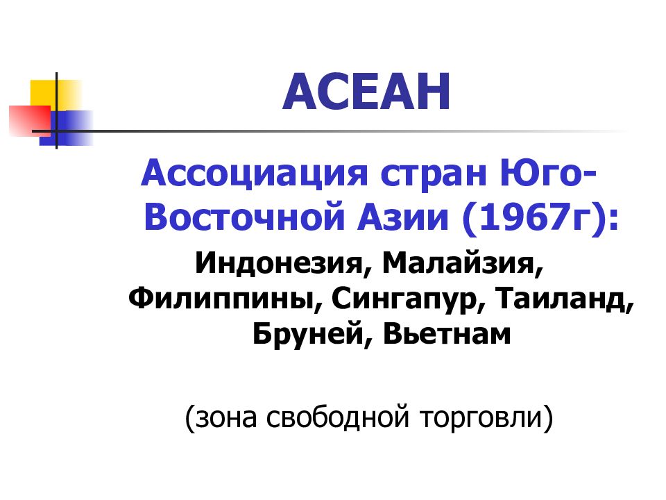 Международная экономическая интеграция презентация