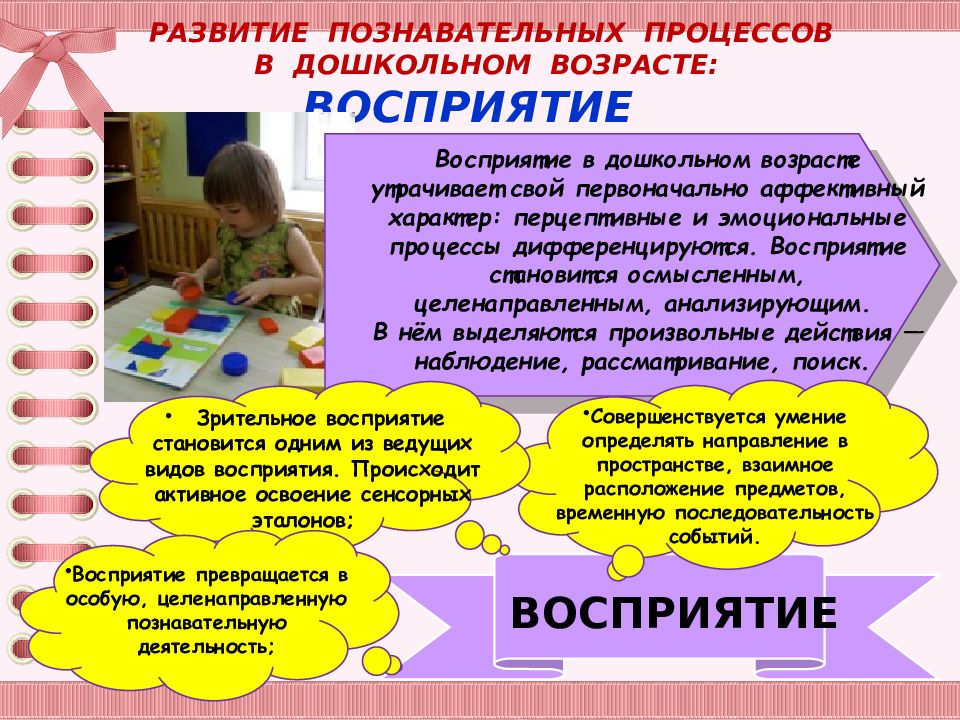 Особенности познавательного развития детей. Восприятие в дошкольном возрасте. Развитие восприятия у дошкольников. Процесс восприятия в дошкольном возрасте. Развитие восприятия у детей дошкольного возраста.