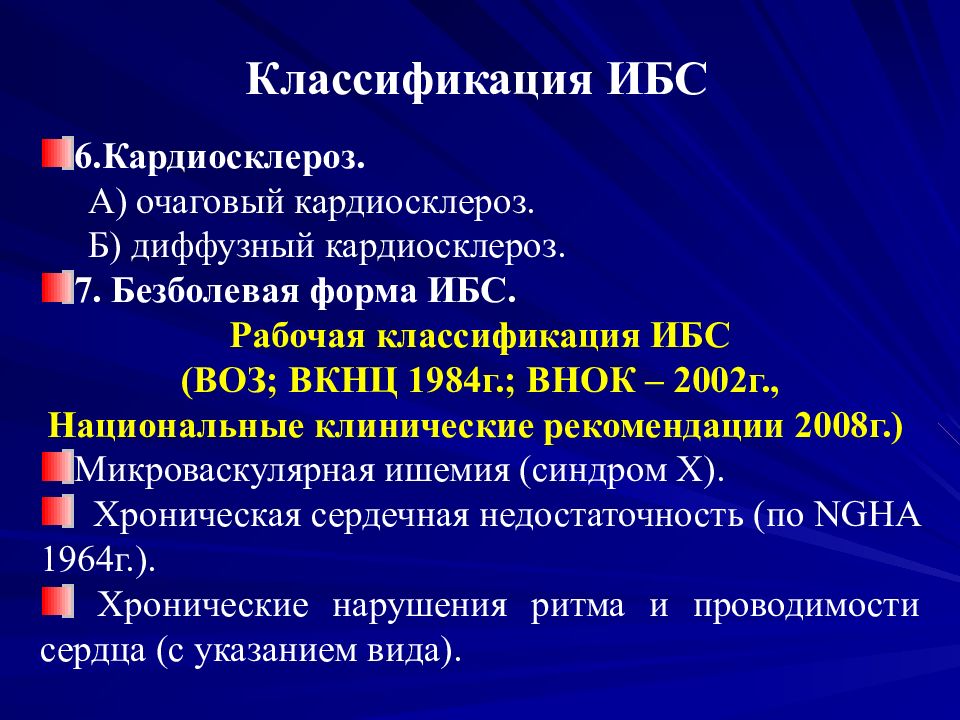 Фармакотерапия ишемической болезни сердца презентация