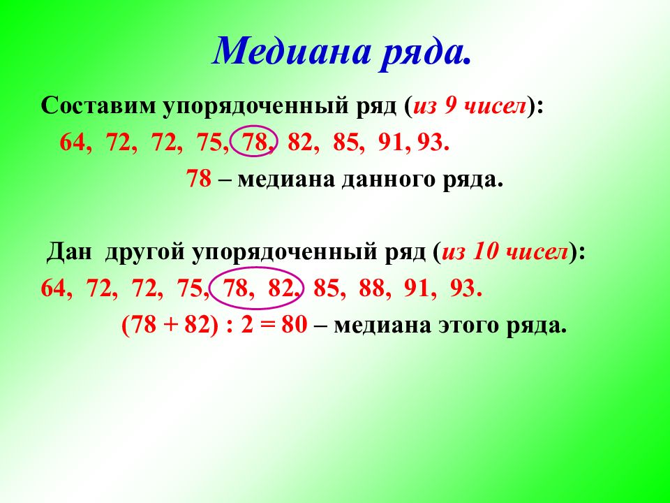 Презентация по теме статистические характеристики 8 класс