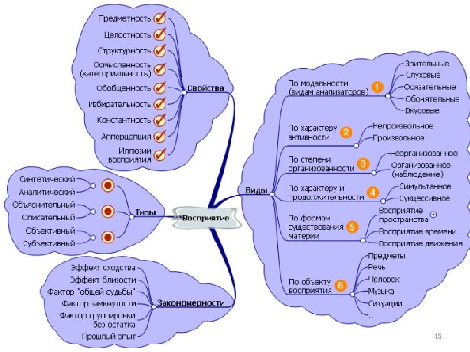 Психические процессы ментальная карта