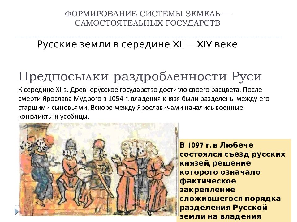 Предпосылки раздробленности Руси