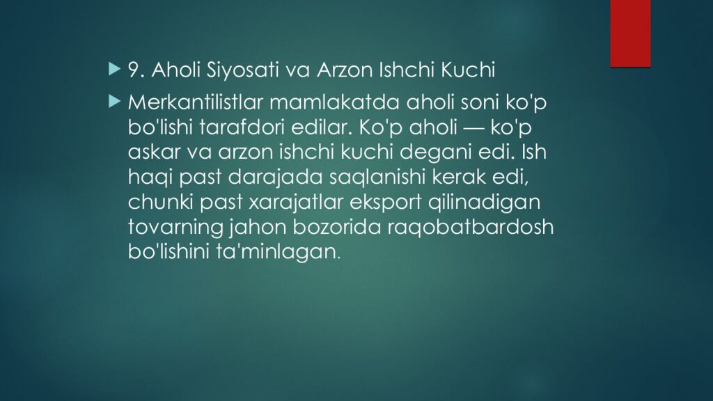 Merkantilizm iqtisodiy maktabi