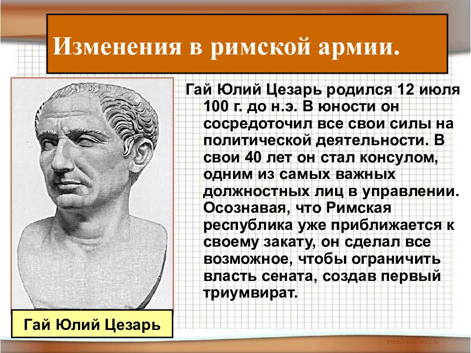 Изображение цезаря на римских монетах свидетельство о том что в риме