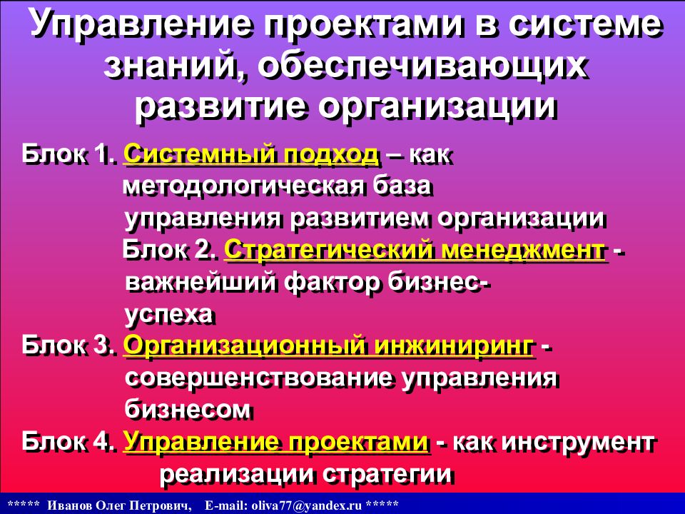 Проектное управление презентация