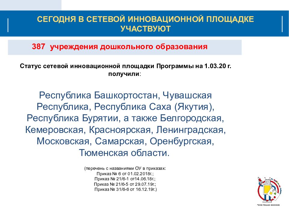 Программа от фребеля до робота растим будущих инженеров презентация