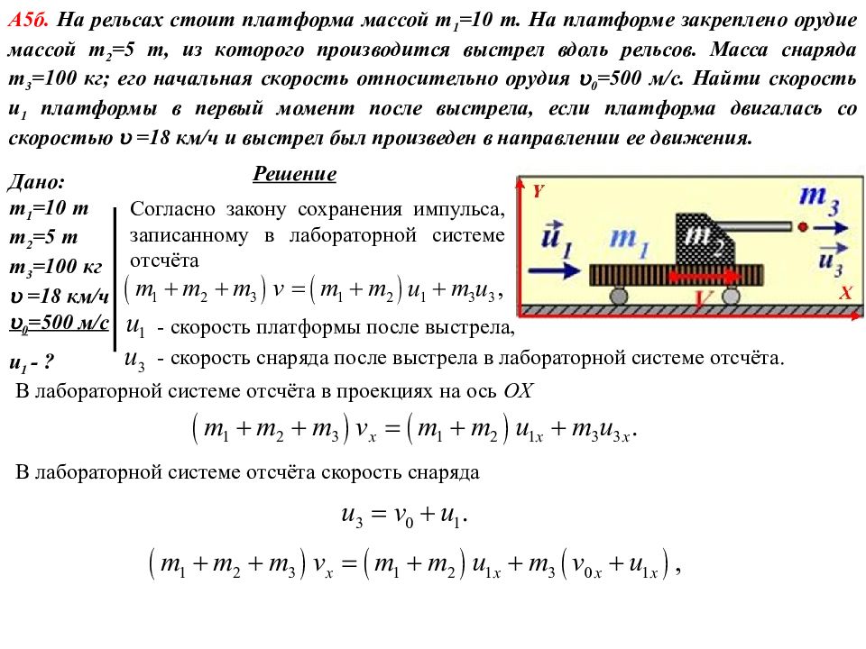 Тележка с песком массой. Орудие установлено на железнодорожной платформе масса платформы. M1 100 кг m2 10т. На рельсах платформы масса 1 = 10т. На рельсах стоит платформа.