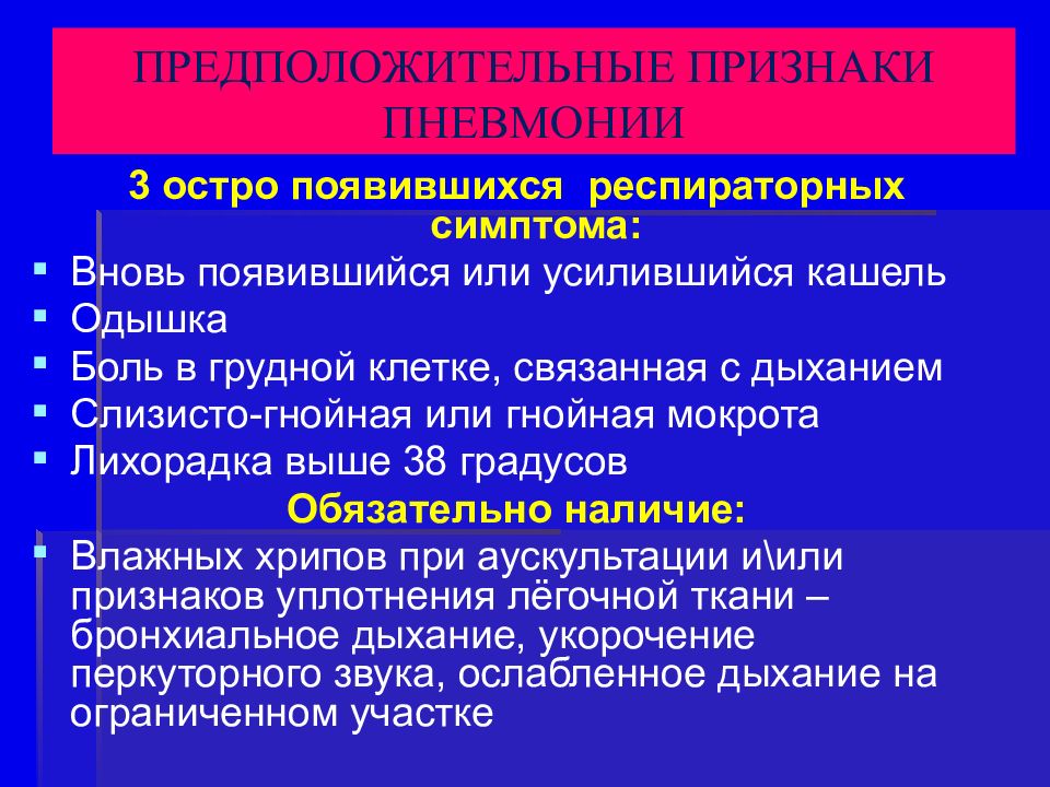 План ухода за пациентом при пневмонии