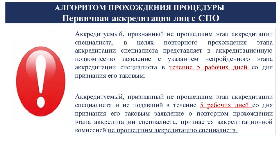 Период для прохождения периодической аккредитации