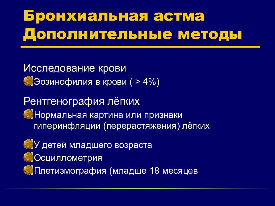 План обследования бронхиальной астмы у детей