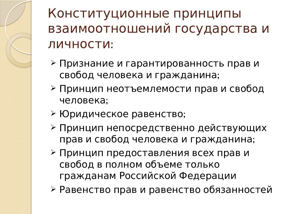 Какие принципы раскрывают суть взаимоотношений человека