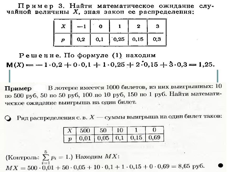 Числовые характеристики дискретных случайных величин 10 класс презентация