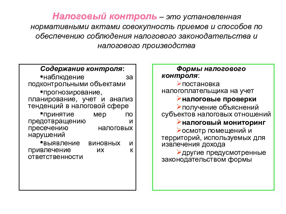 Формы налогового контроля. Налоговый мониторинг. Виды налогового контроля. Формы и методы налогового контроля. Методы виды налогового.