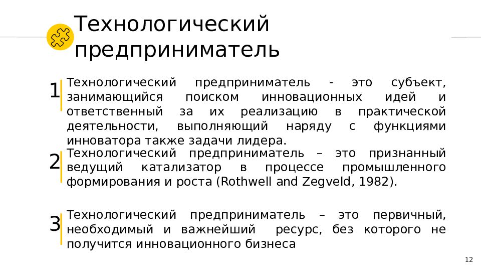 Технологическое предпринимательство презентация