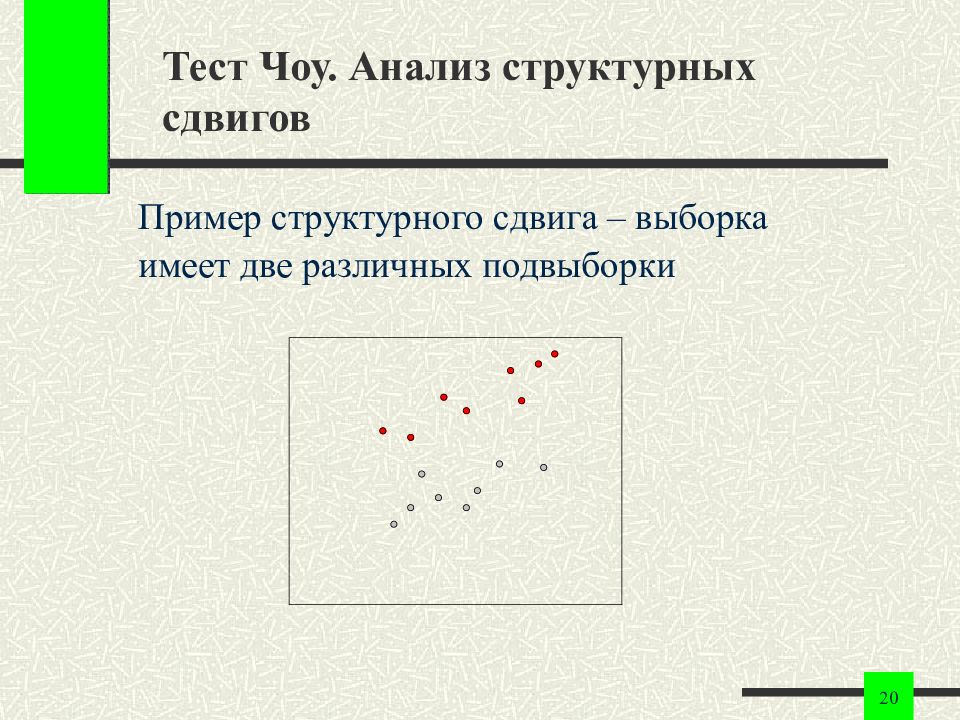 Любые две различные. Тест ЧОУ. Тест ЧОУ эконометрика. Пример теста ЧОУ. Структурный сдвиг эконометрика.