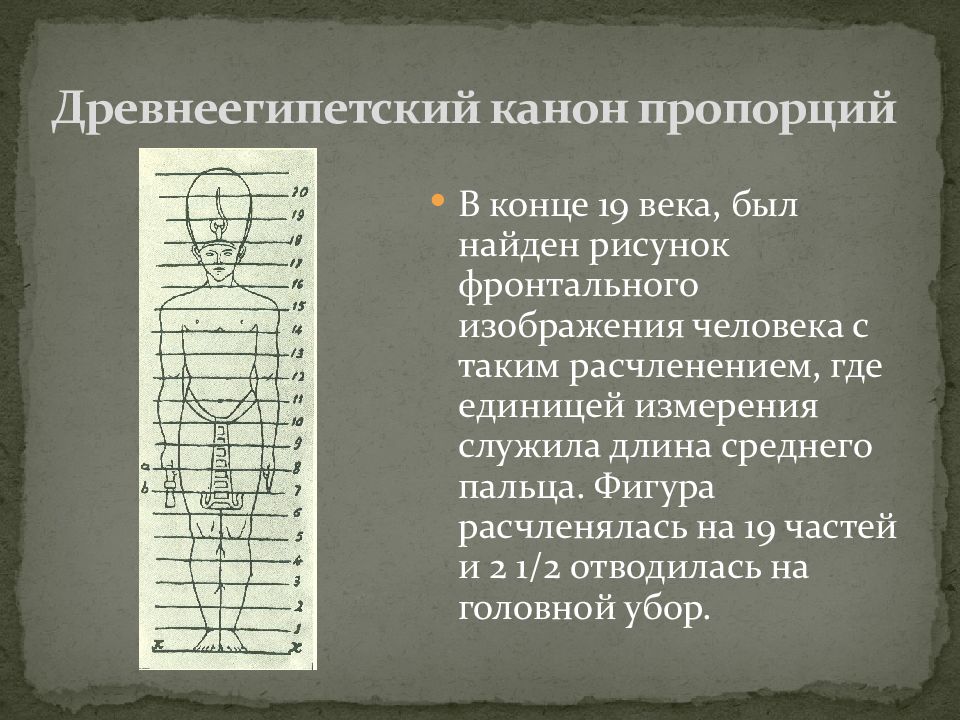 Египетский канон изображения человека