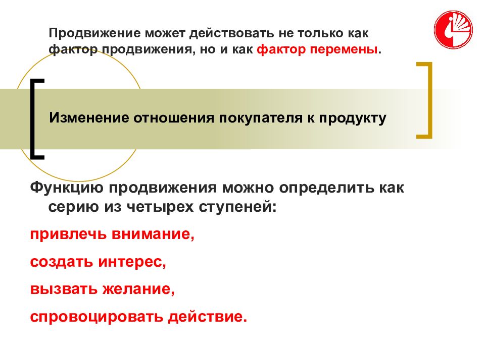 Продвинутые функции. Функции продвижения.