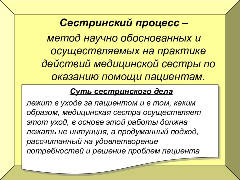 Карта сестринского процесса планирование сестринского ухода по этапам сестринского процесса