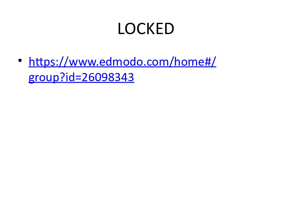 LOCKED