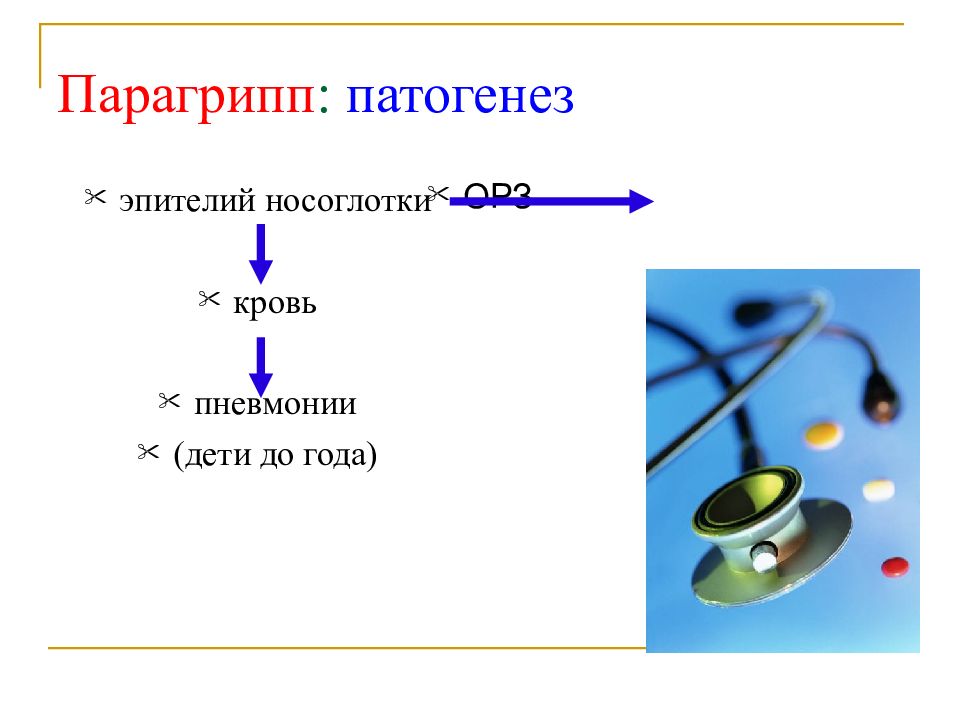 Парагрипп патогенез схема